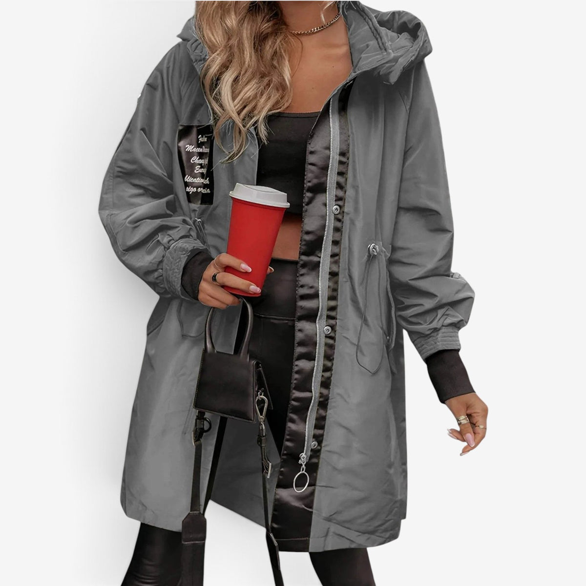 Talia™ Utility Hooded Longline Jacket