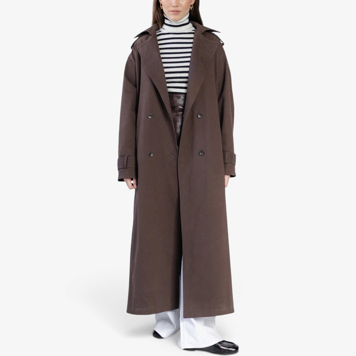 Coralie™ Structured Long Trench Coat