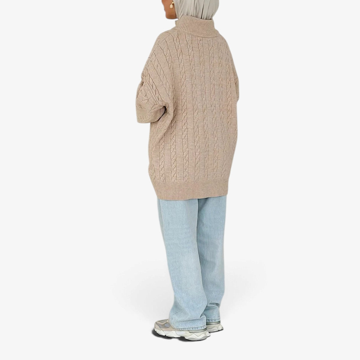 Florine™ Textured Half-Zip Knit Sweater