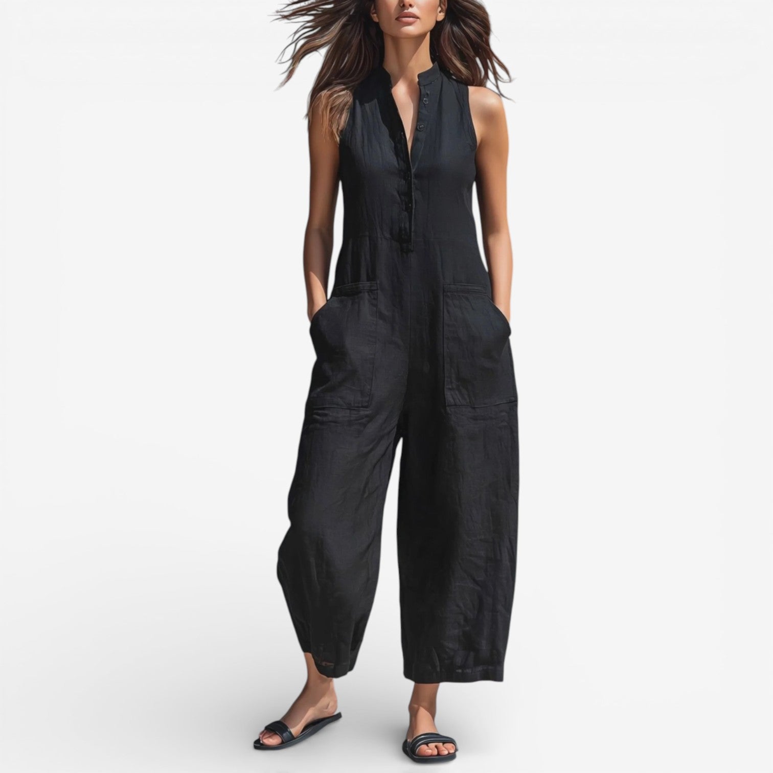 Adoracion™ Linen Wide-Leg Jumpsuit