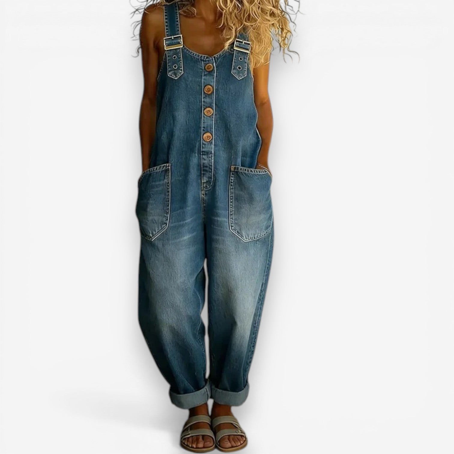 Casey™ Wide denim overall