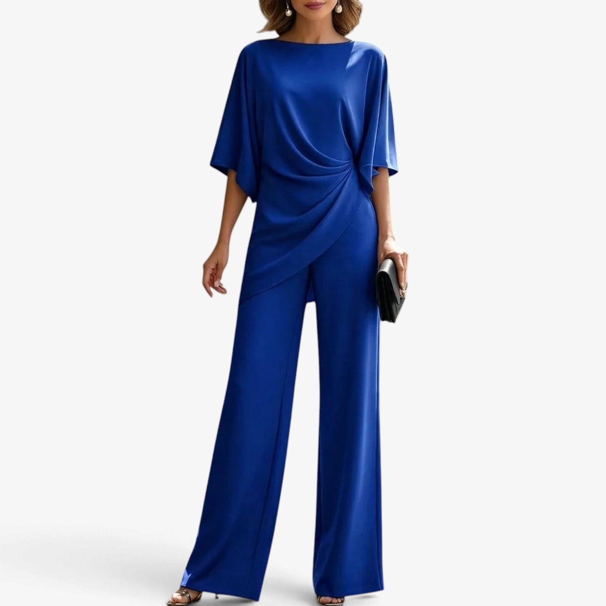 Lucienne™ Asymmetric Flowing Jumpsuit