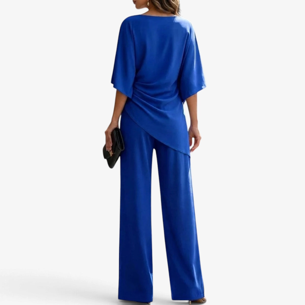Lucienne™ Asymmetric Flowing Jumpsuit