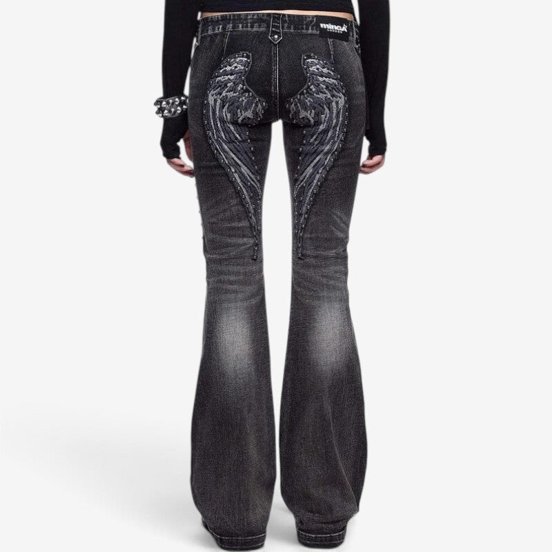 Antonette™ Angel wing flare jeans