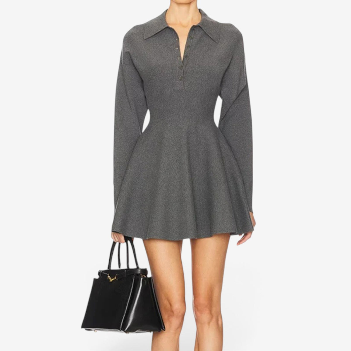 Porsha™ Collared knit mini dress