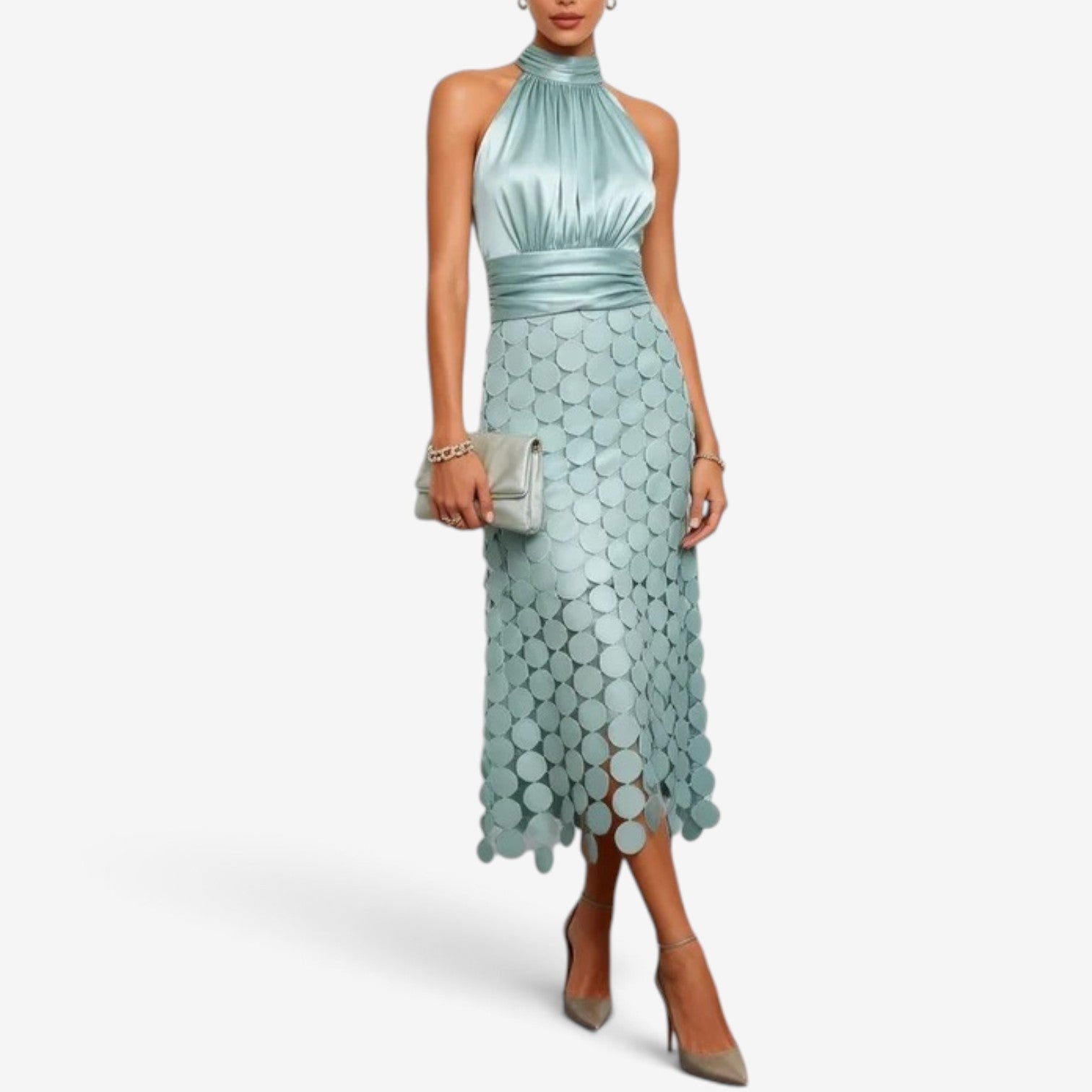 Karina™ Halter midi dress
