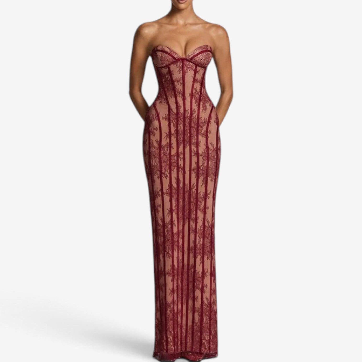 Danaera™ Strapless corset maxi dress