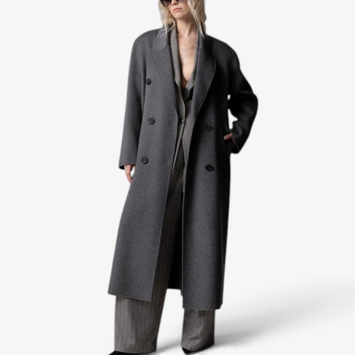 Monroe™ Double-Breasted Wool Coat