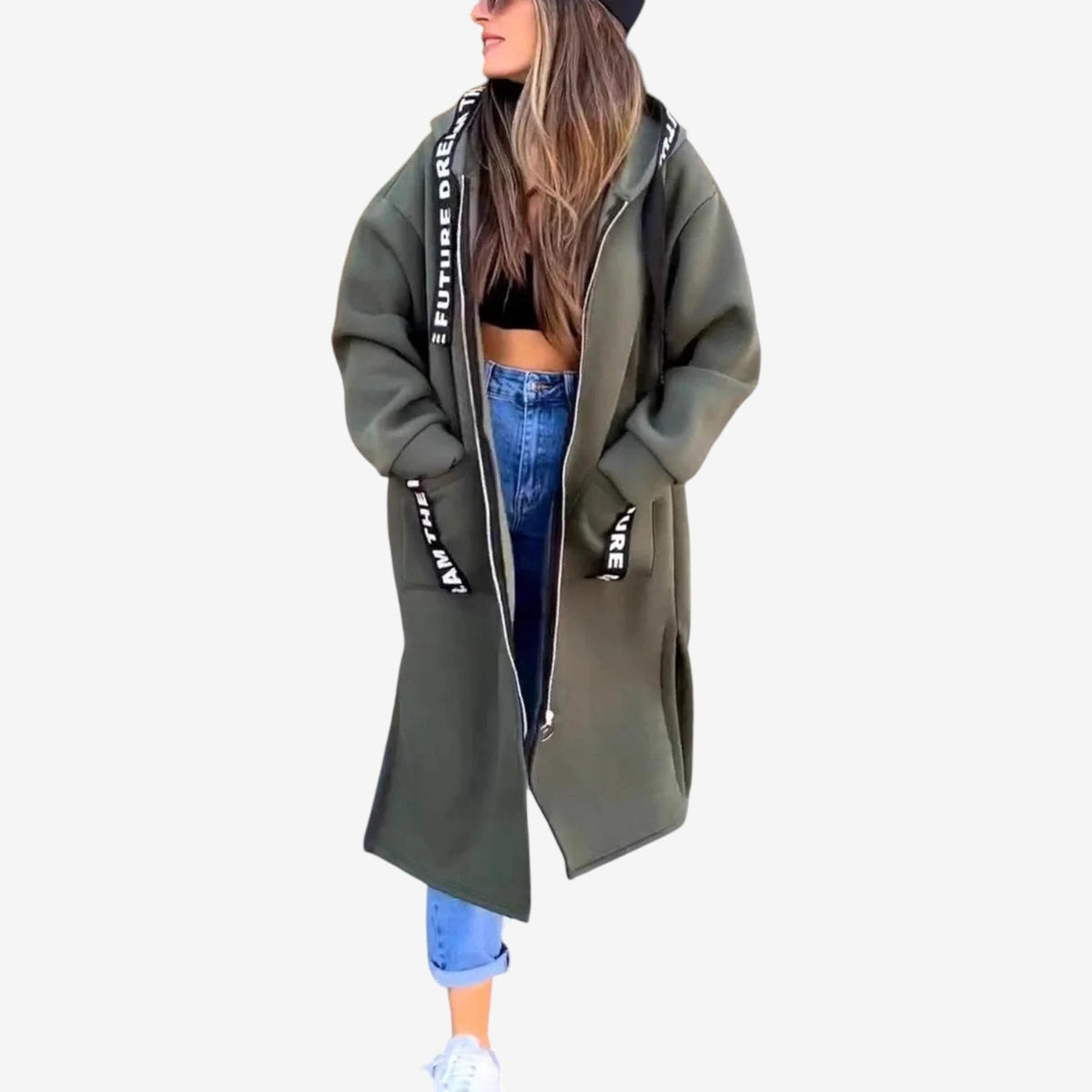 Farrah™ Oversized Hooded Long Coat
