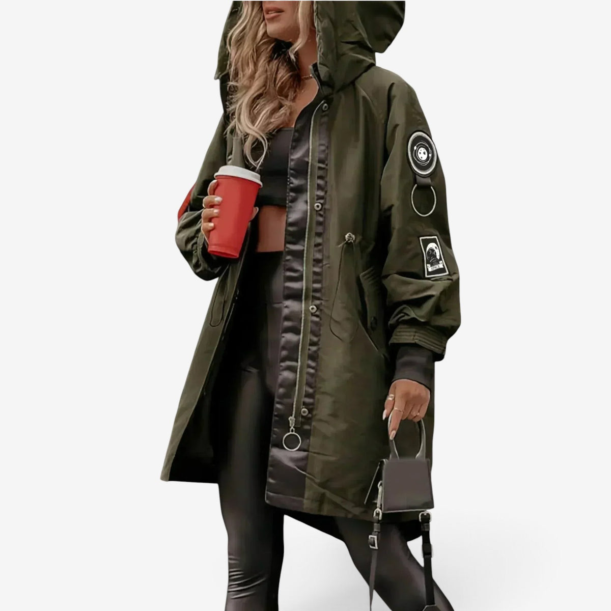 Talia™ Utility Hooded Longline Jacket