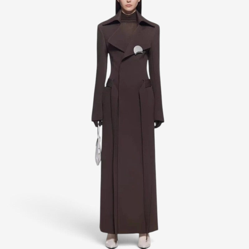Martina™ Tailored trench maxi coat