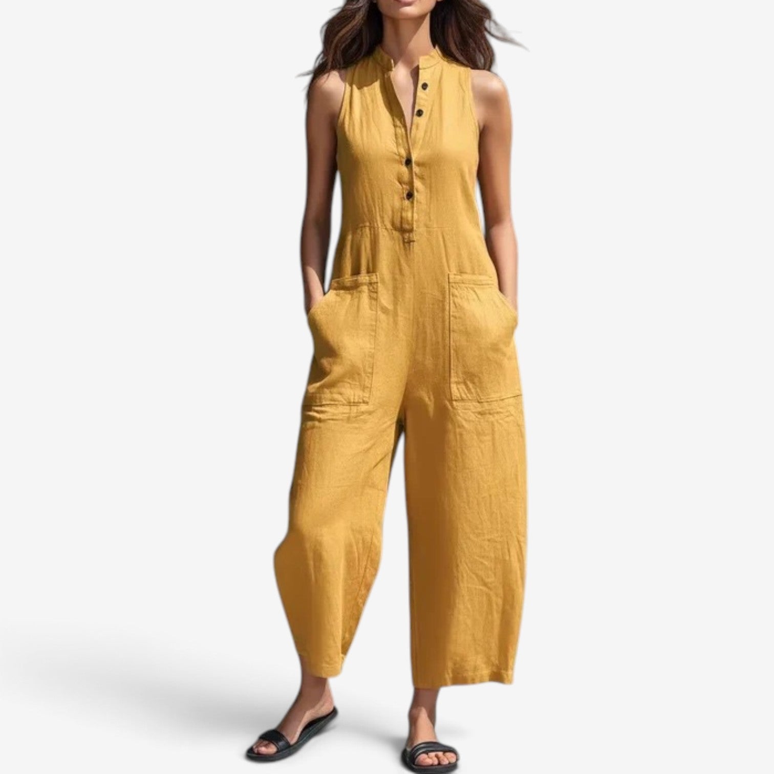 Georgia™ Sleeveless wide-leg jumpsuit