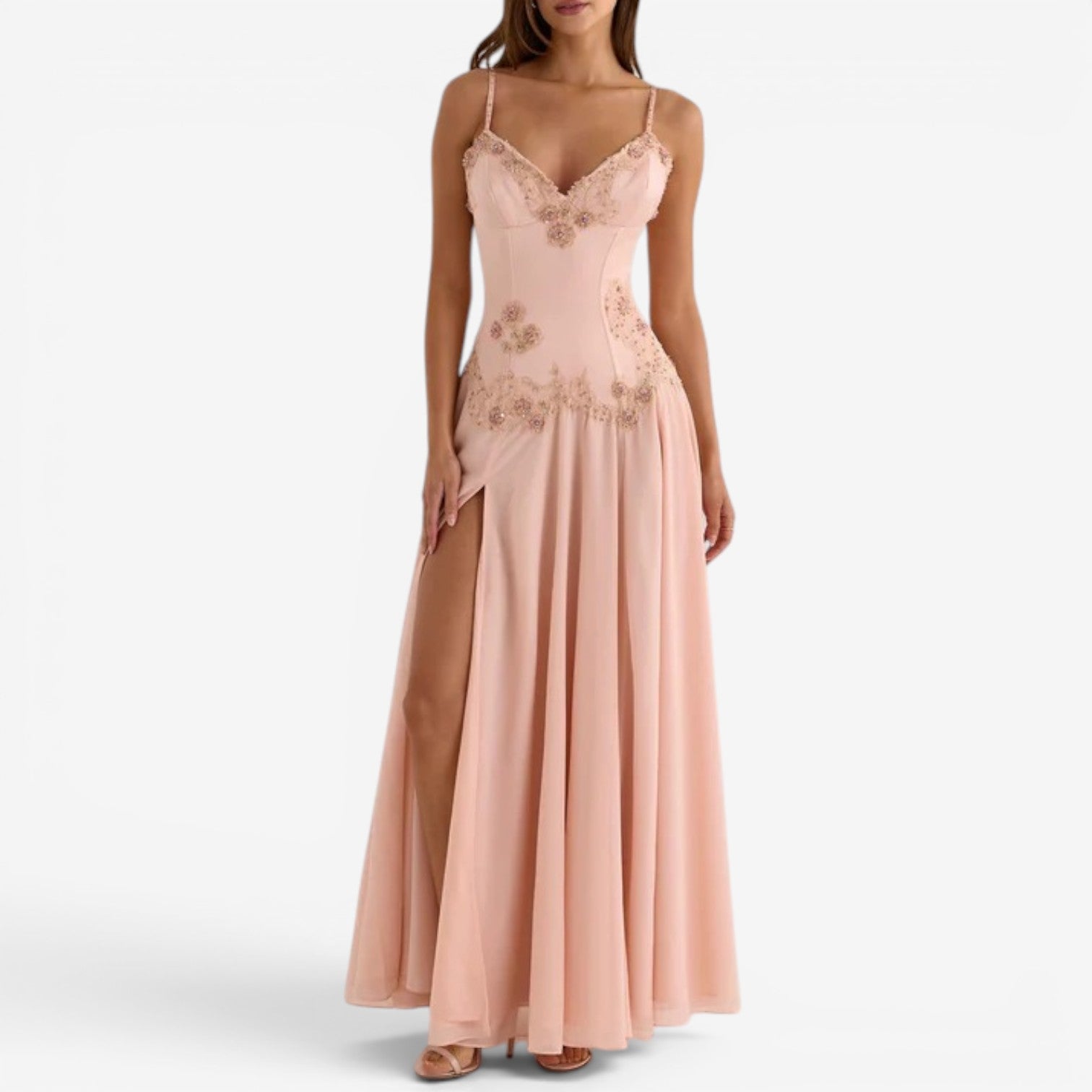 Kyla™ Long chiffon dress
