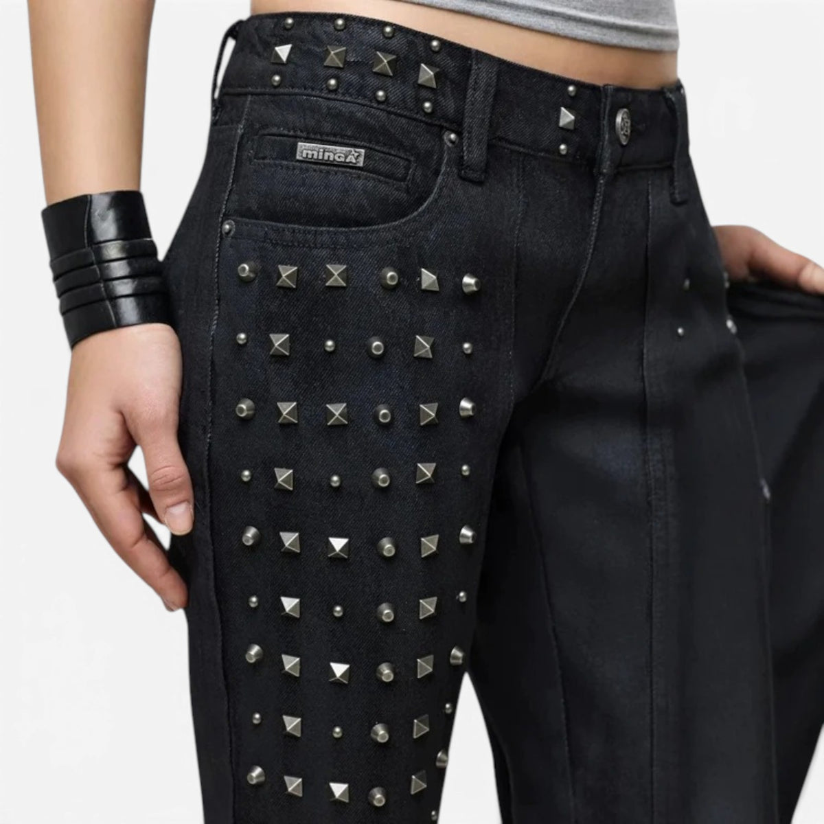 Lyla™ Studded denim jeans