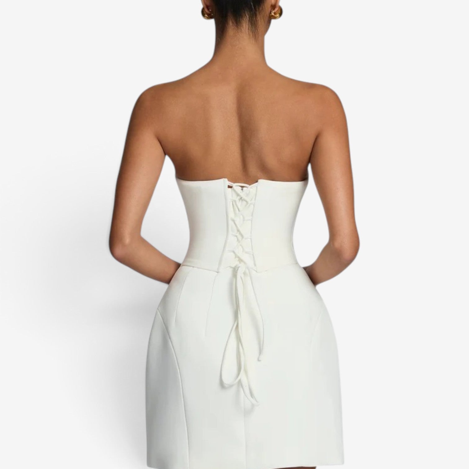 Kaye™ Strapless corset mini dress