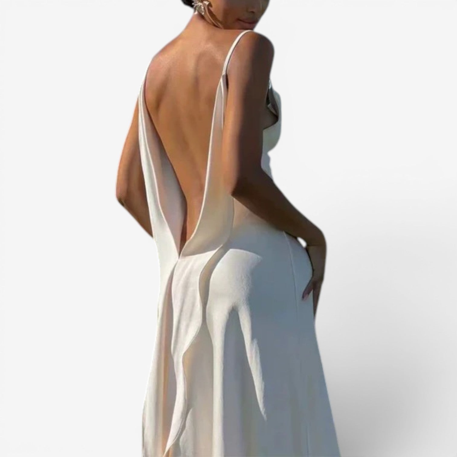 Carmela™ Long satin dress