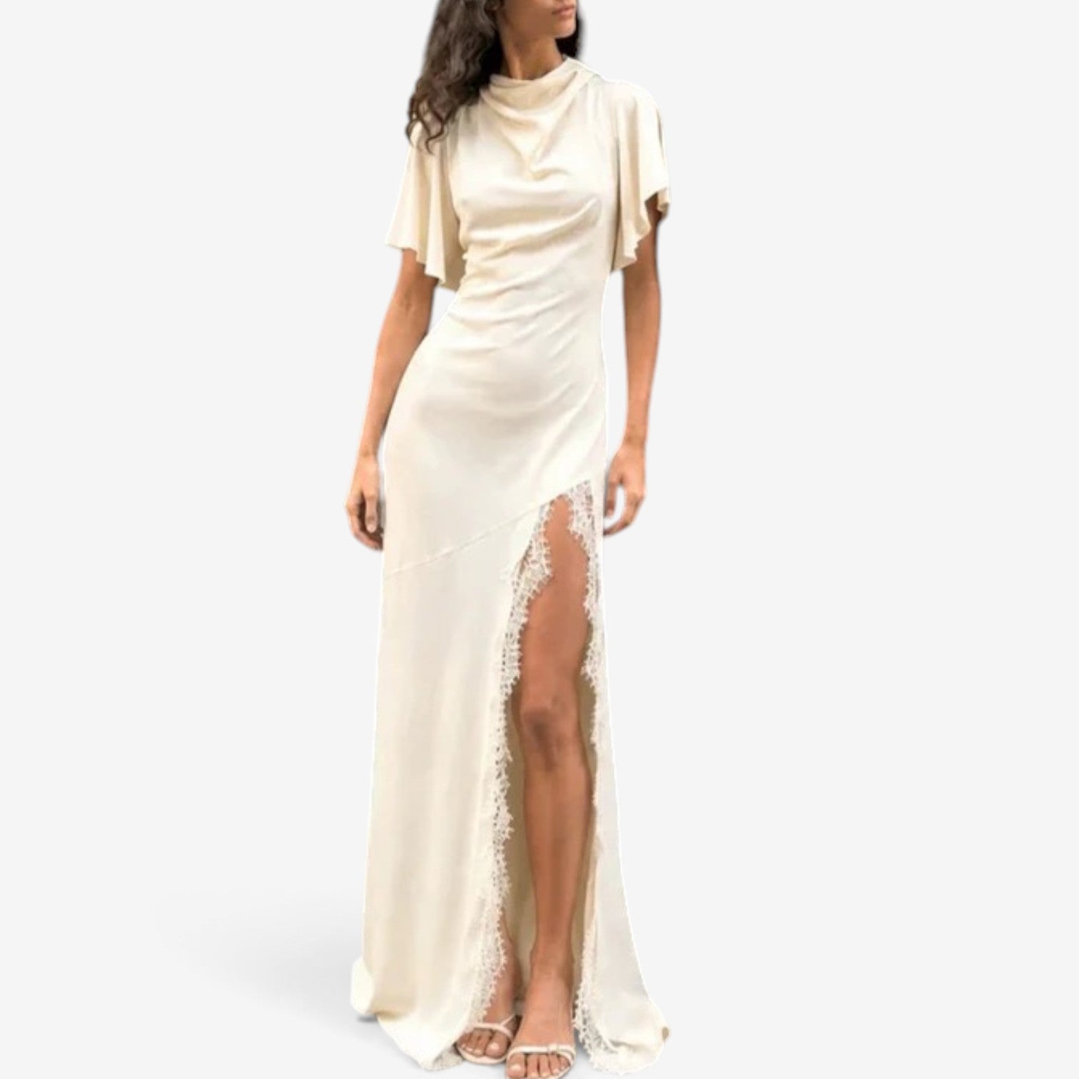Merly™ Flutter sleeve maxi dress