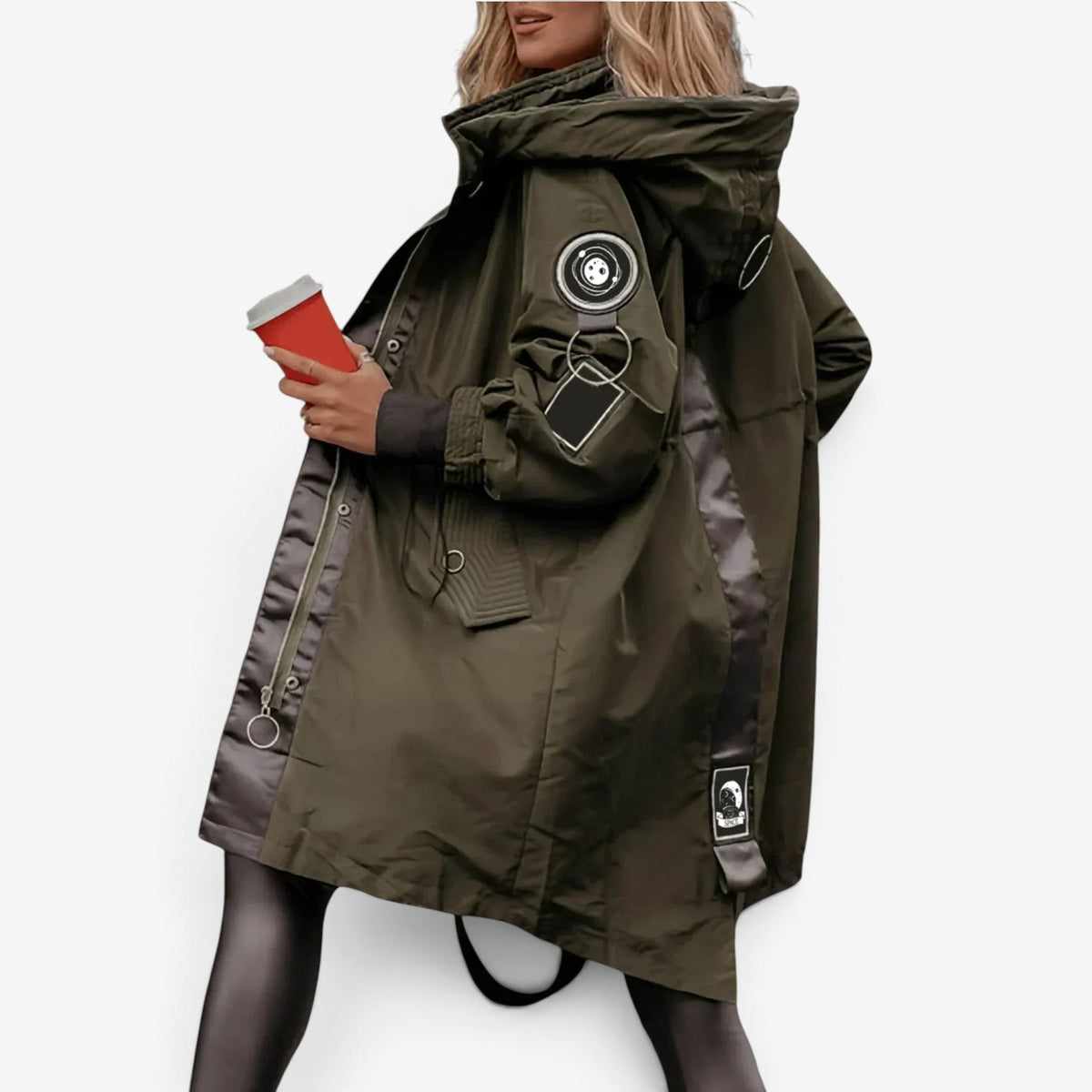 Talia™ Utility Hooded Longline Jacket