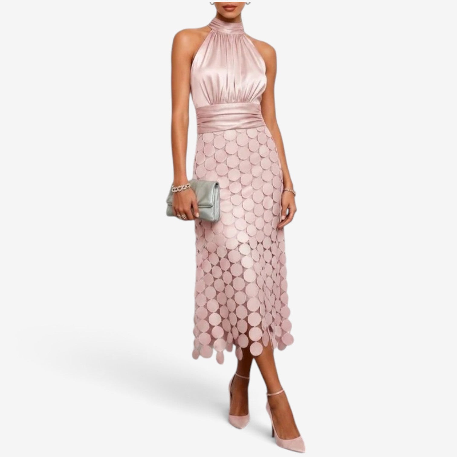 Karina™ Halter midi dress