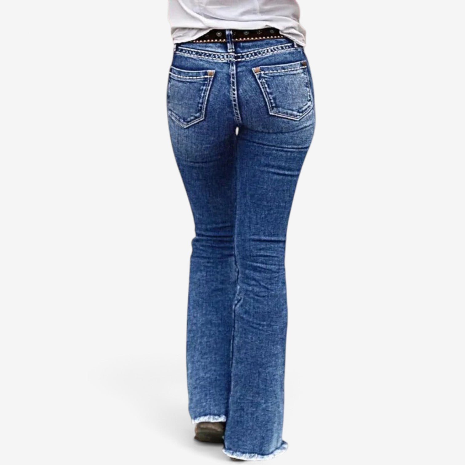Avah™ Side-button denim jeans
