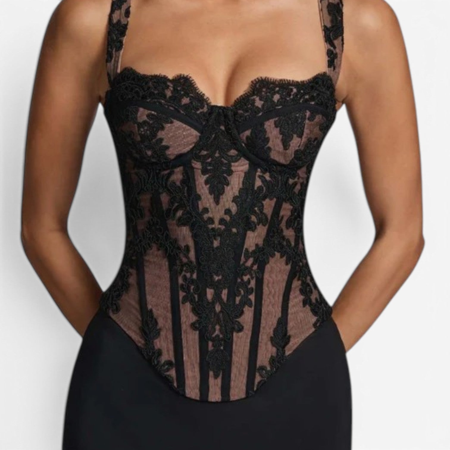 Jenica™ Lace corset bustier top