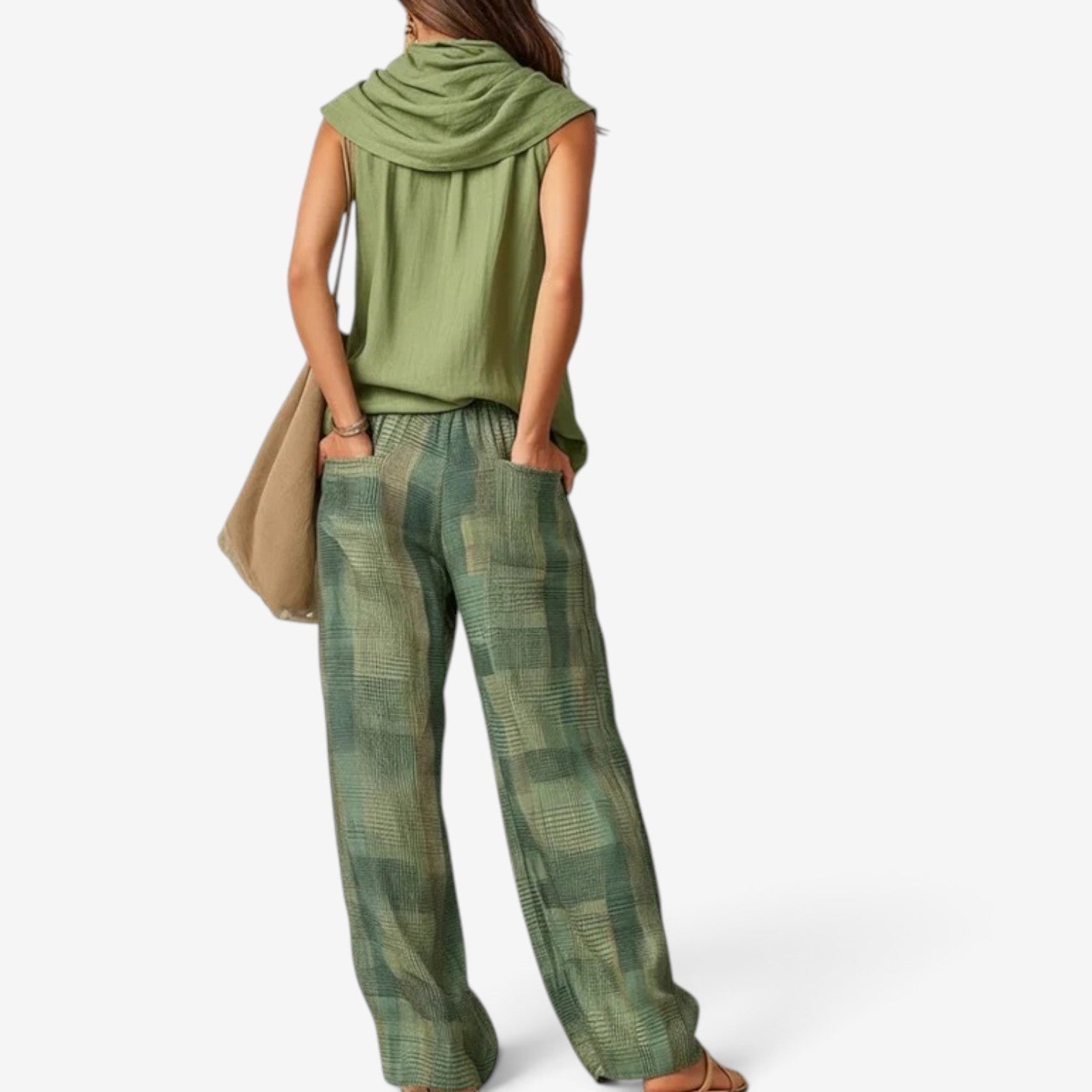 Carina™ Sleeveless top trousers set