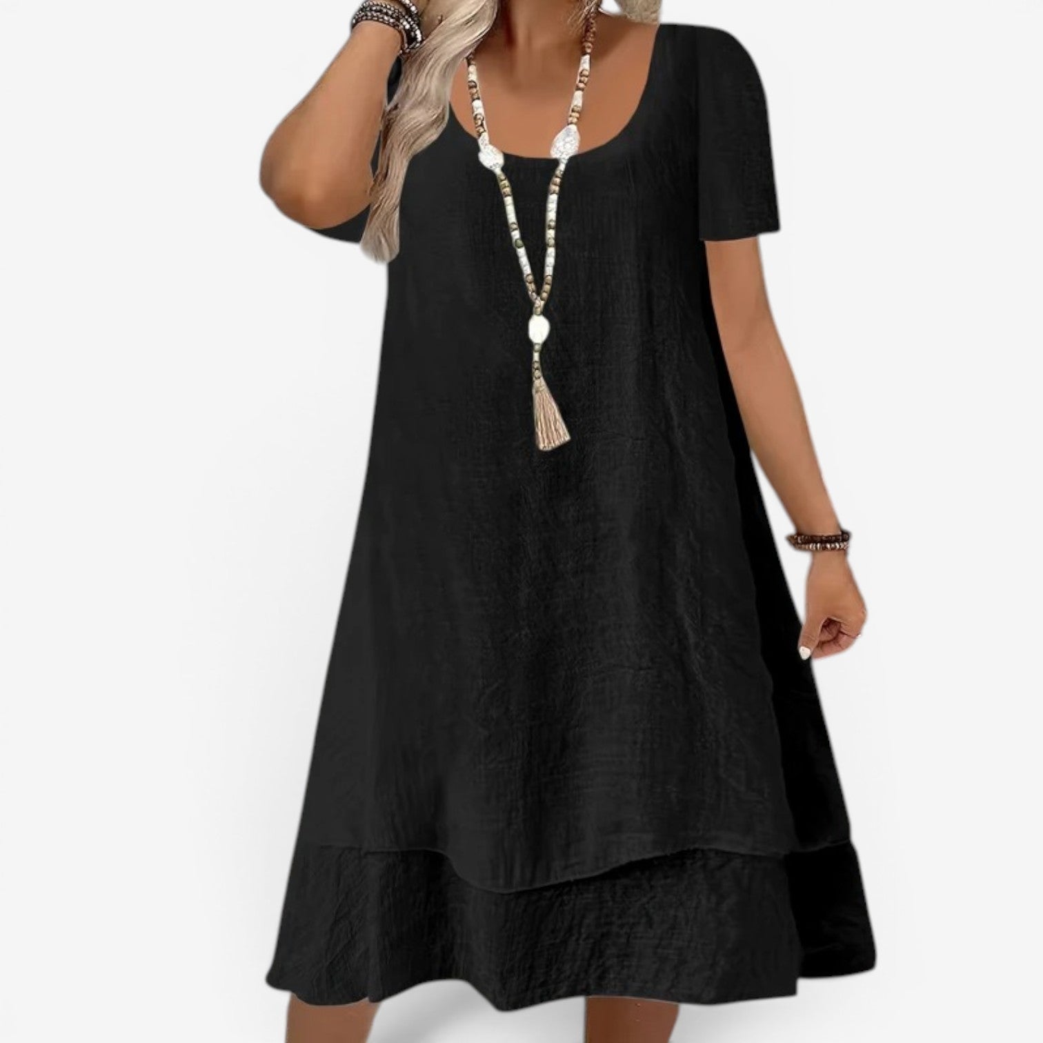 Elliane™ Midi dress with sleeves