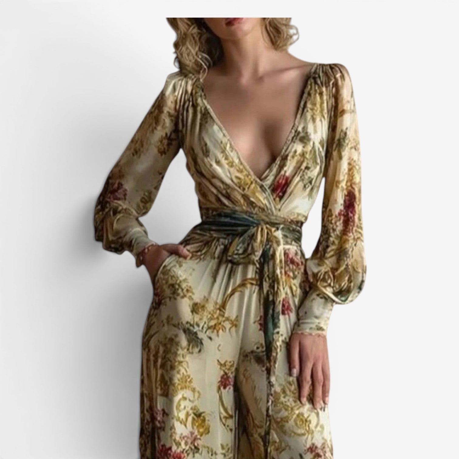 Ivonne™ V-neck jumpsuit