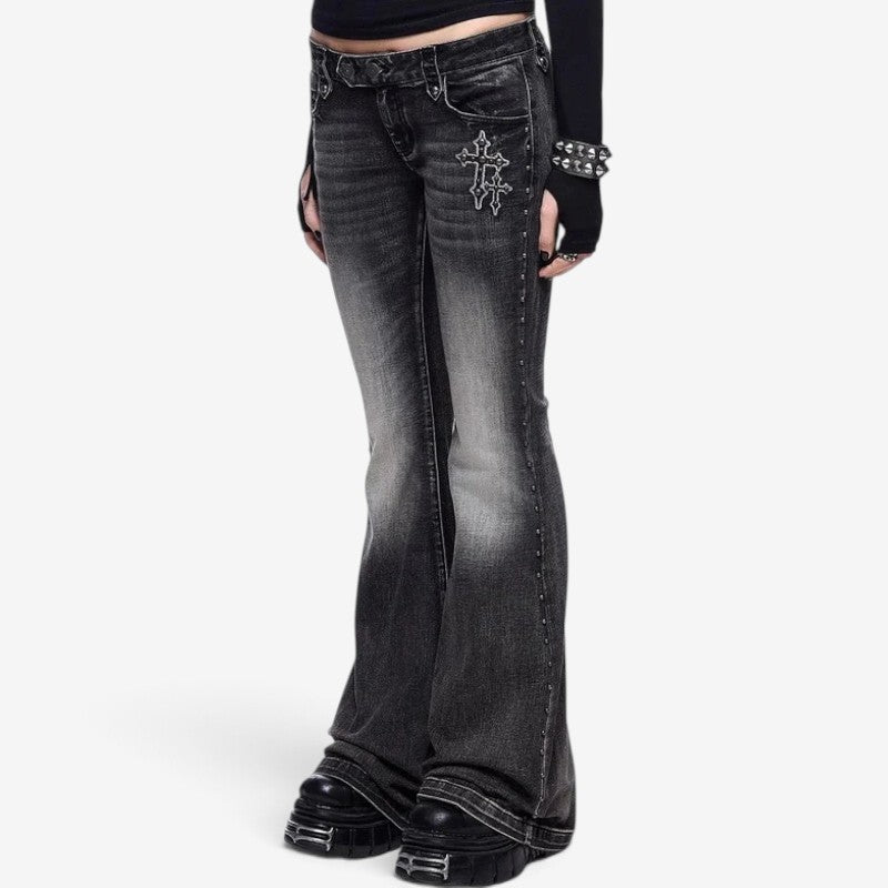 Antonette™ Angel wing flare jeans