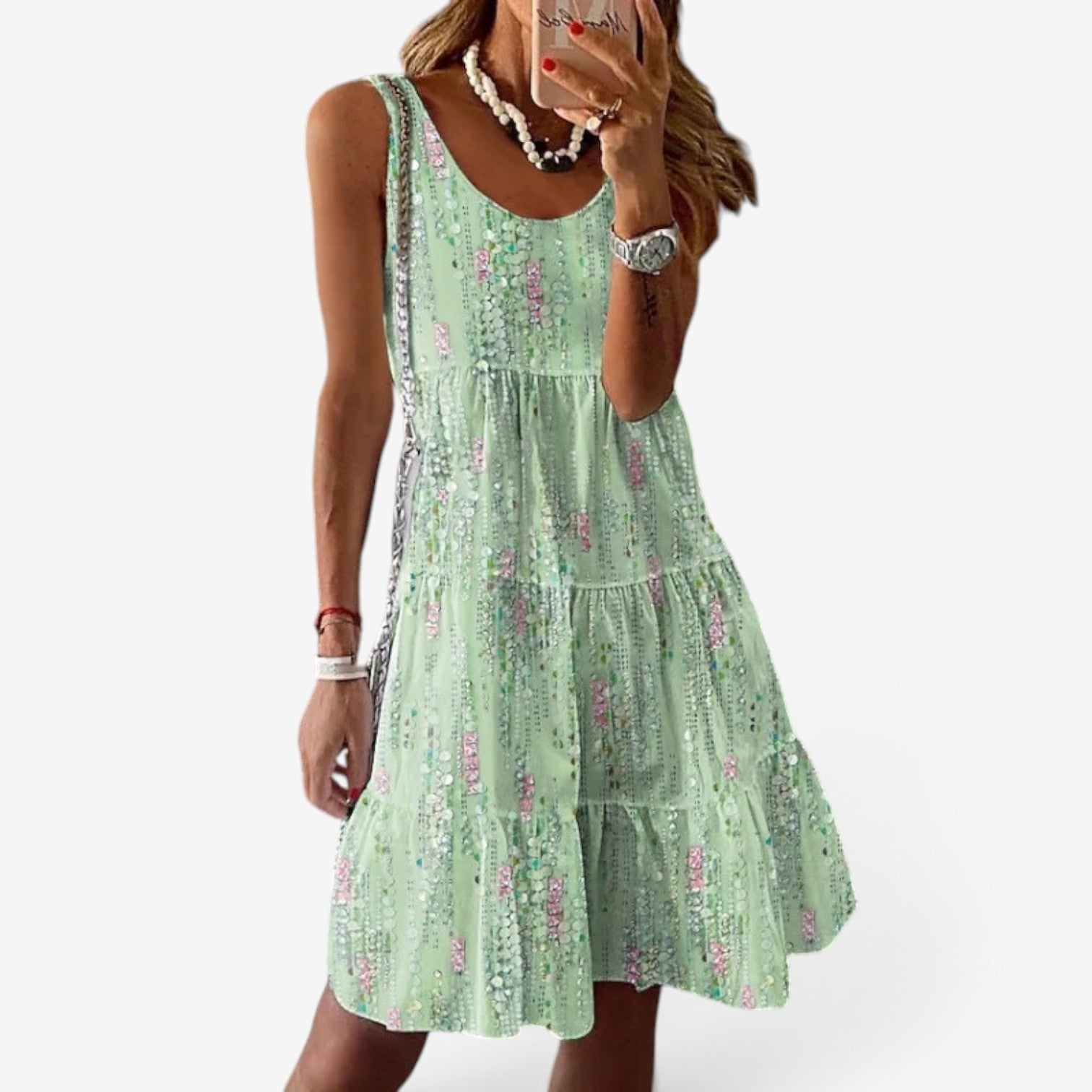 Zebiana™ Short flounced dress