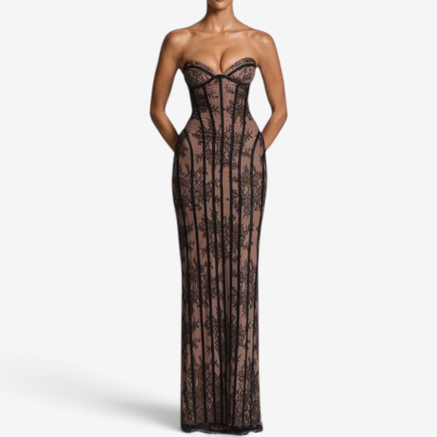 Danaera™ Strapless corset maxi dress