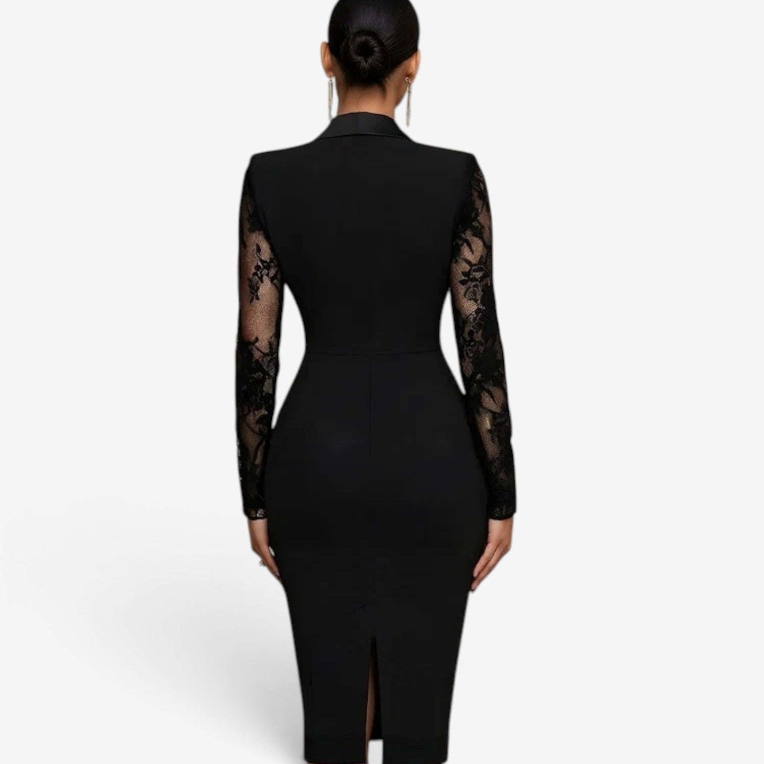 Mirae™ Tuxedo blazer midi dress