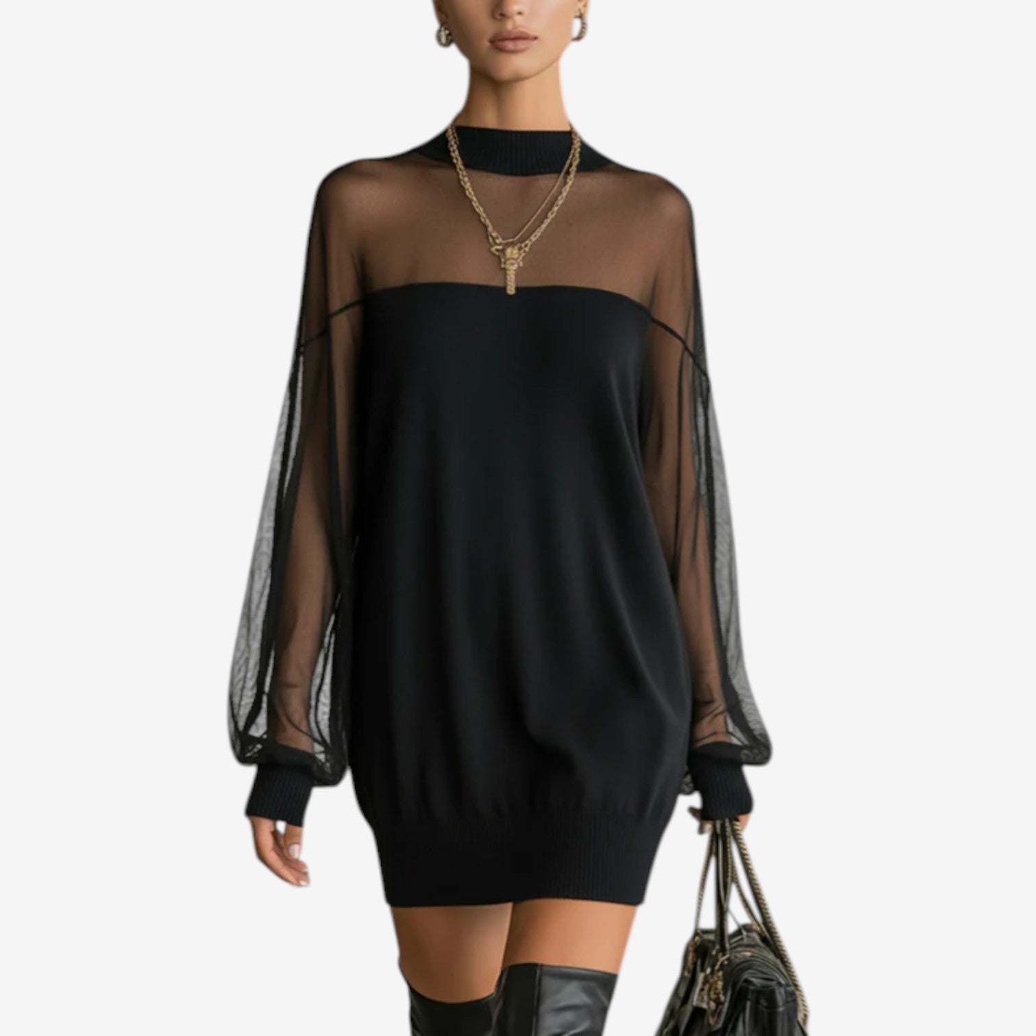 Antonella™ Sheer Short Dress