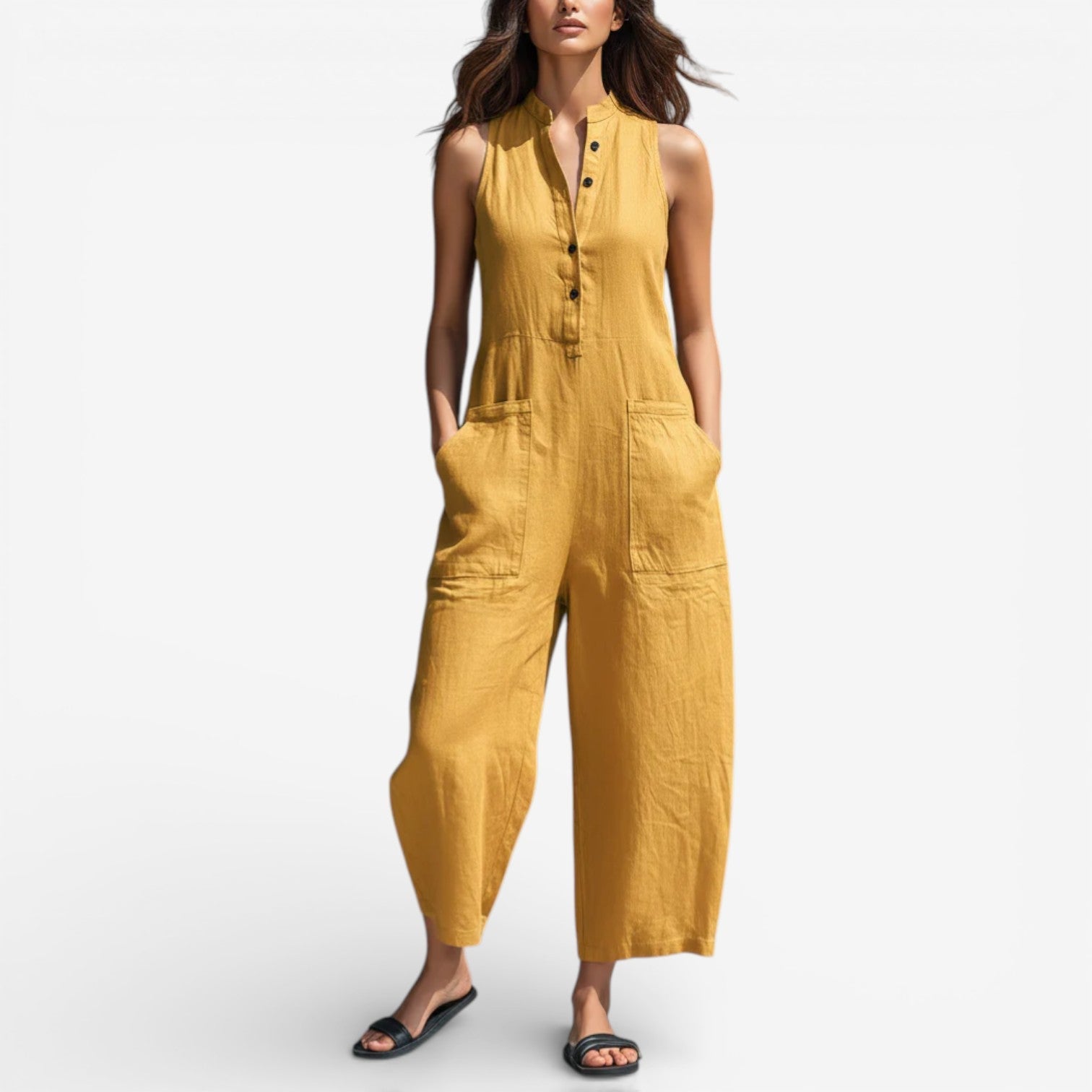 Adoracion™ Linen Wide-Leg Jumpsuit