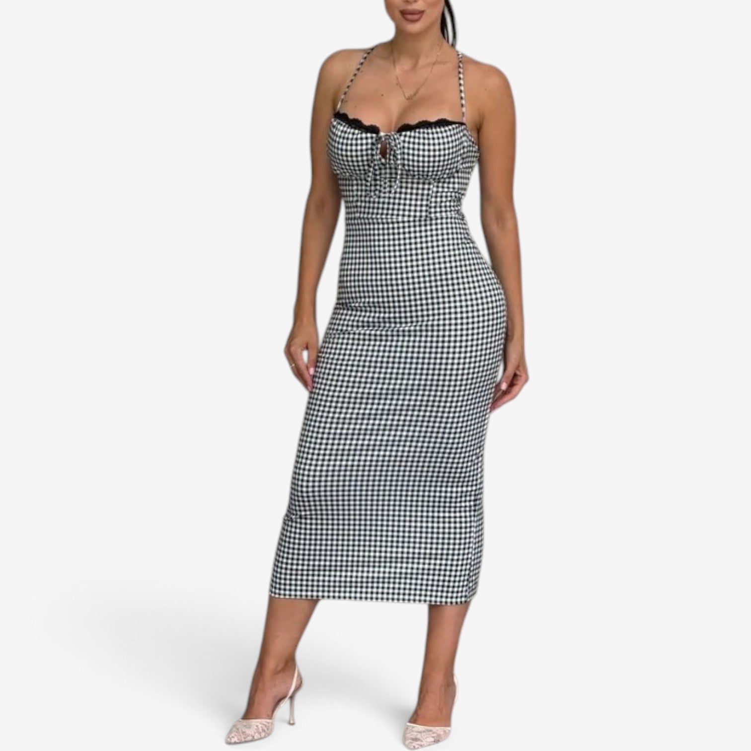 Cleona™ Midi dress with straps