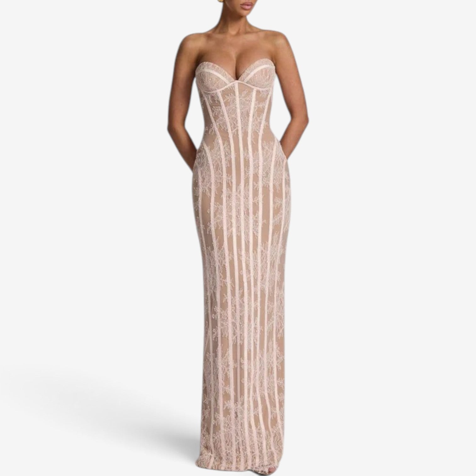 Danaera™ Strapless corset maxi dress