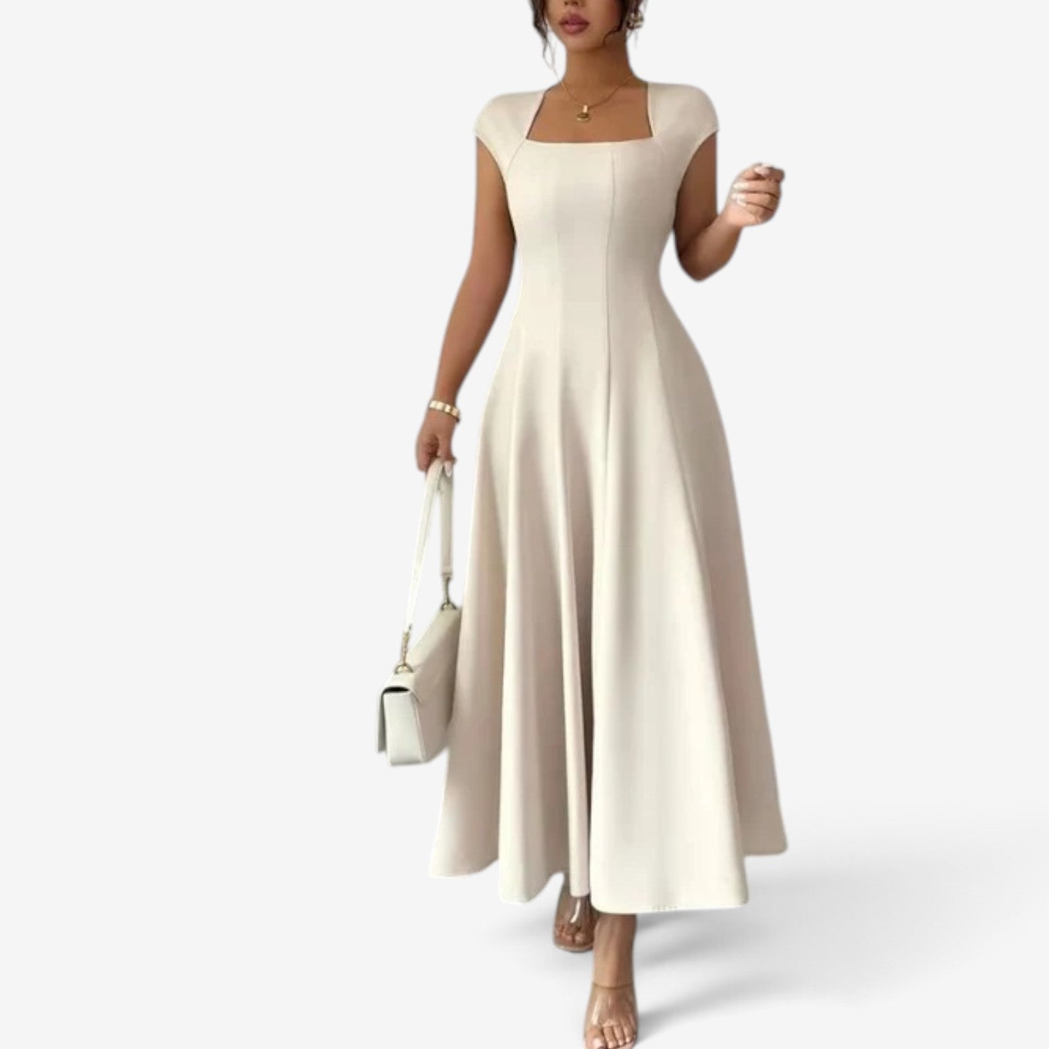 Betina™ Long flared dress
