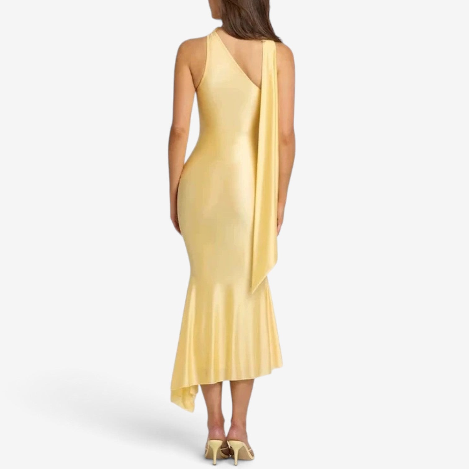 Keira™ Long one-shoulder dress