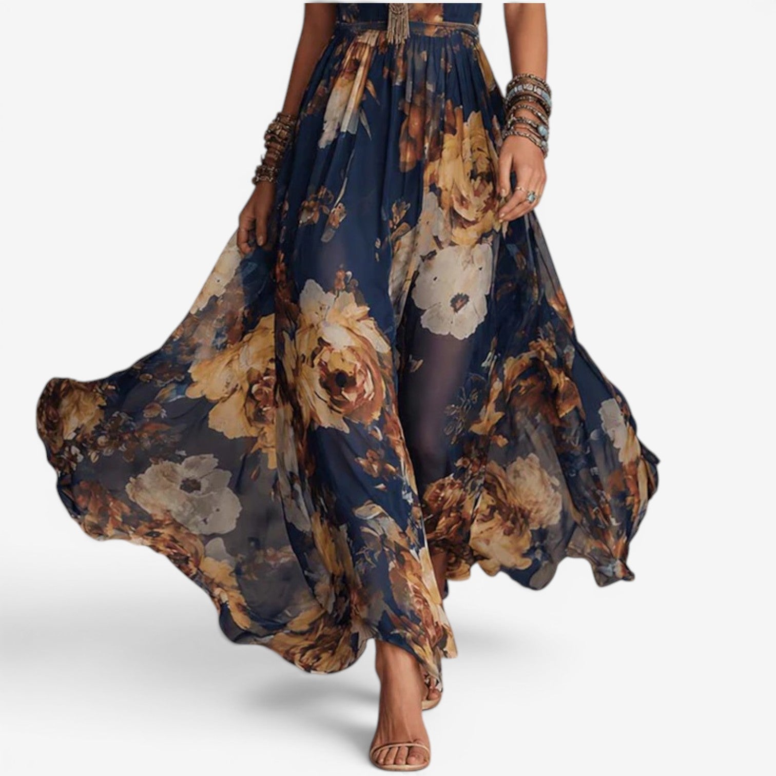Zaira™ Long chiffon dress