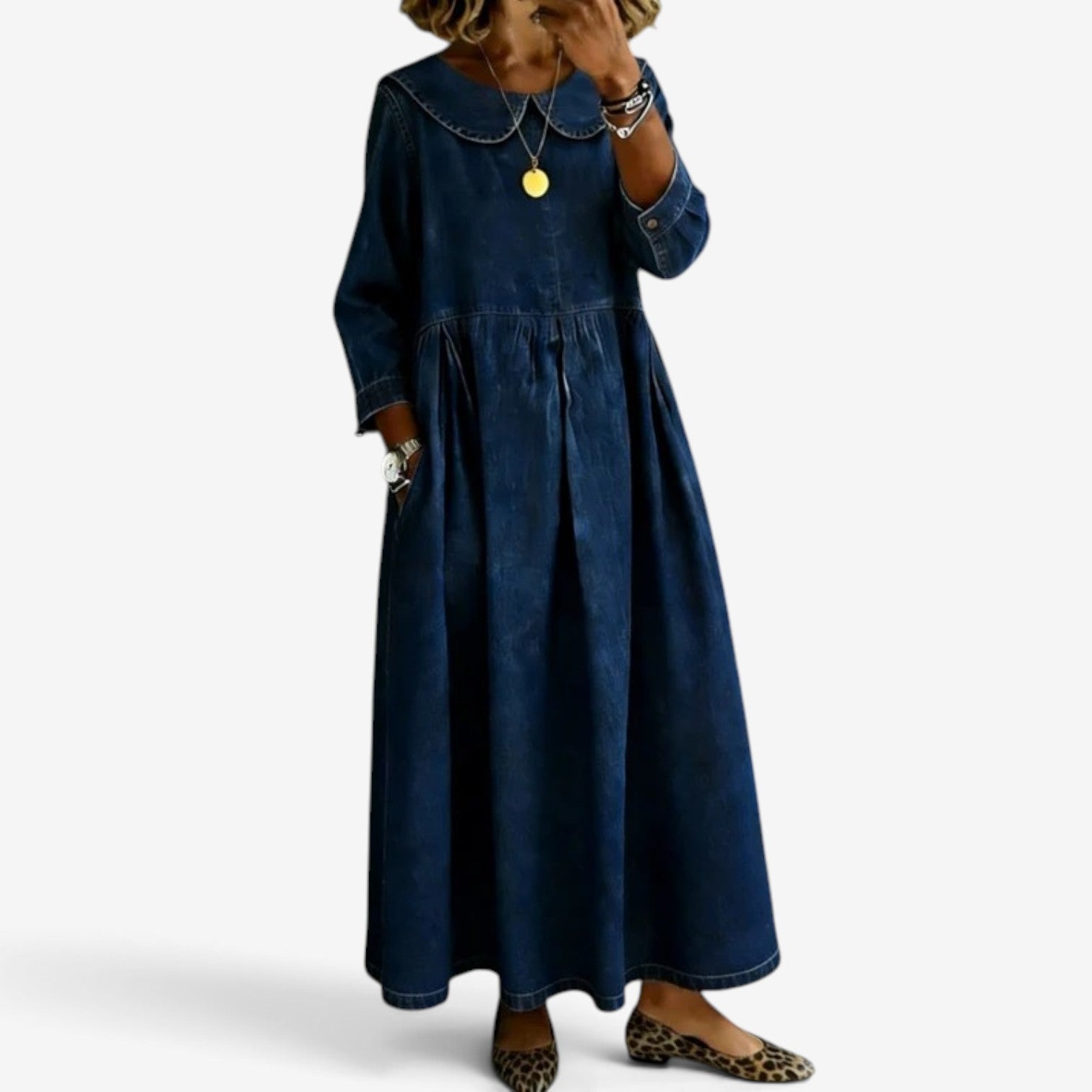 Cecilla™ Long denim dress