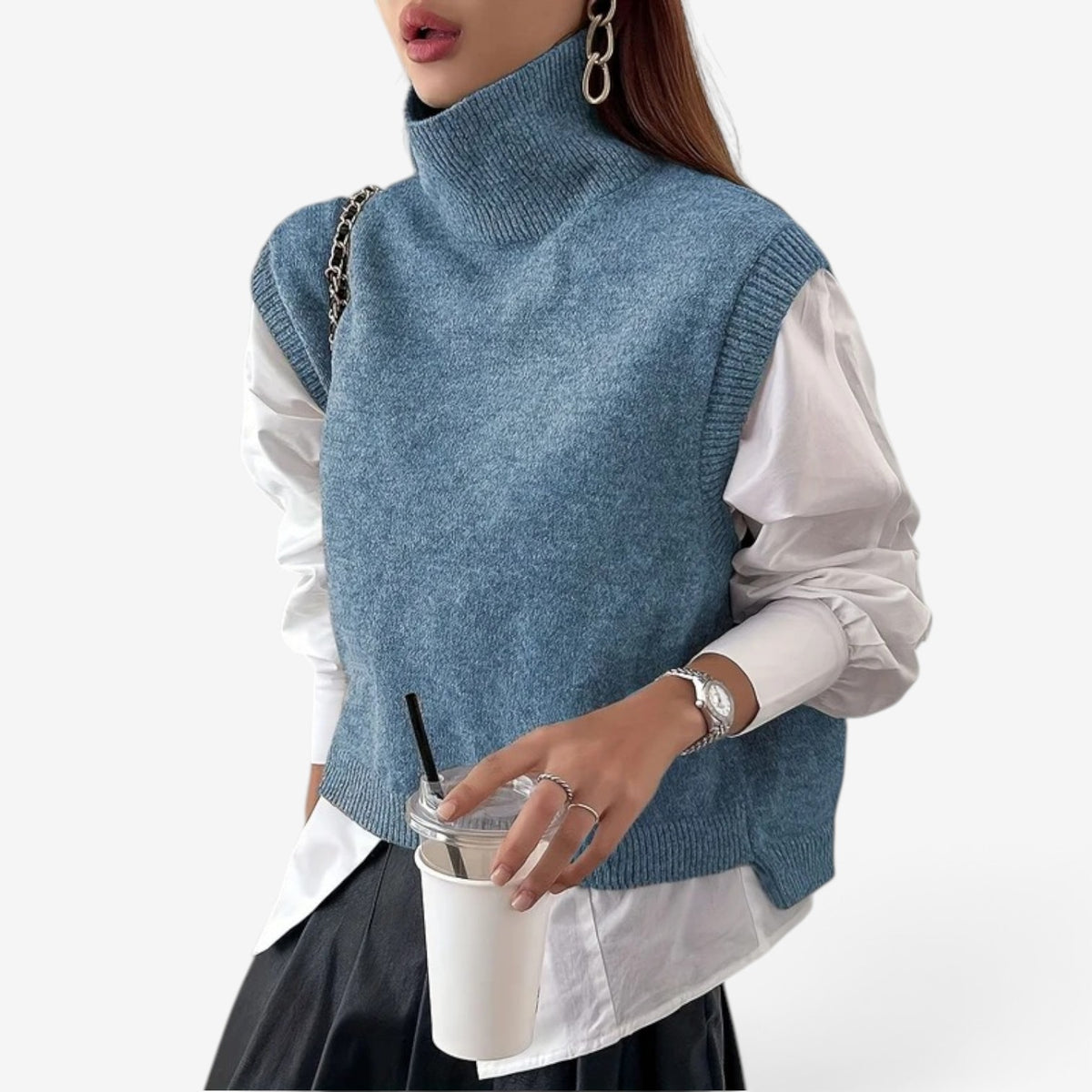 Jemimah™ High-neck knit top