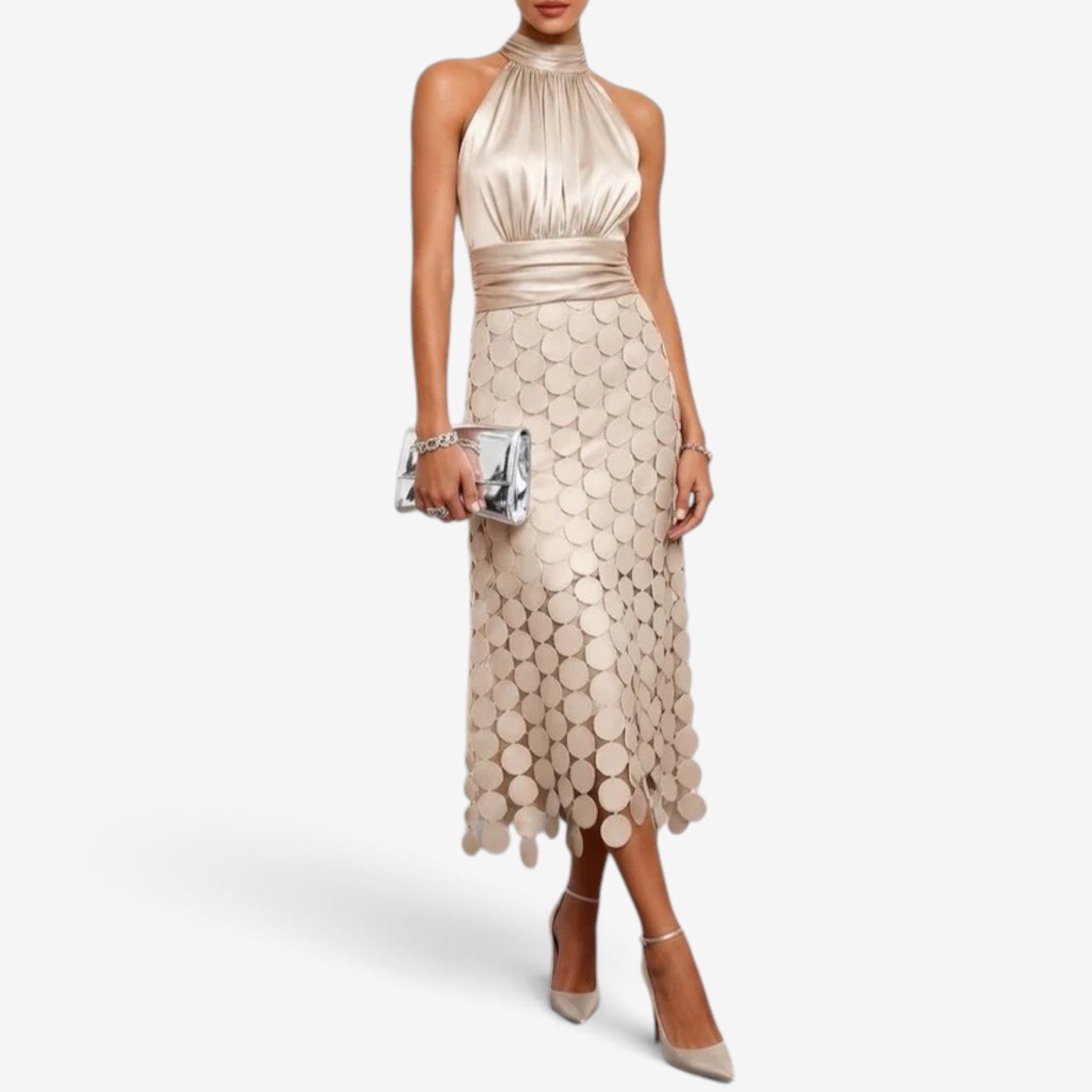 Karina™ Halter midi dress