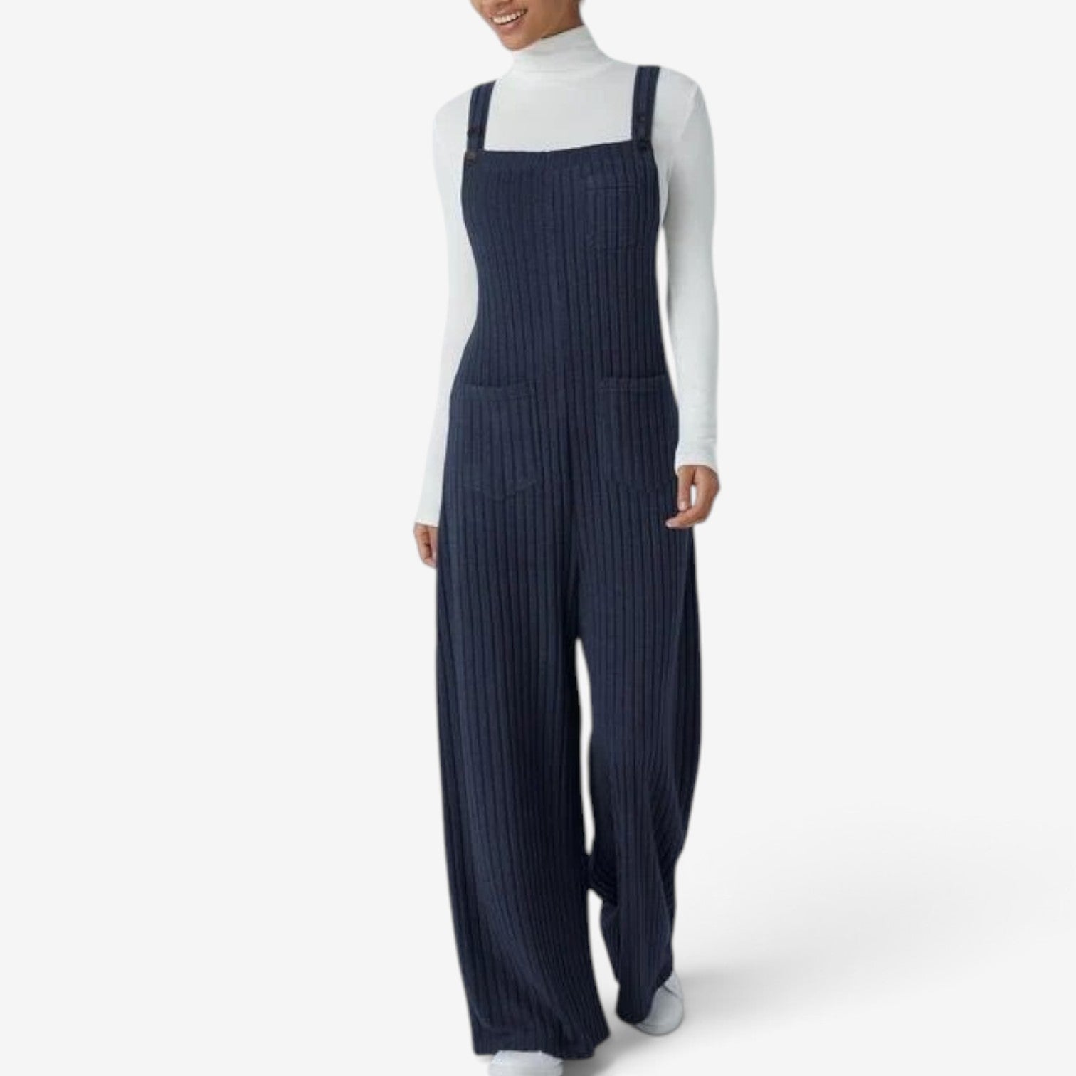 Ellaria™ Ribbed wide-leg overalls