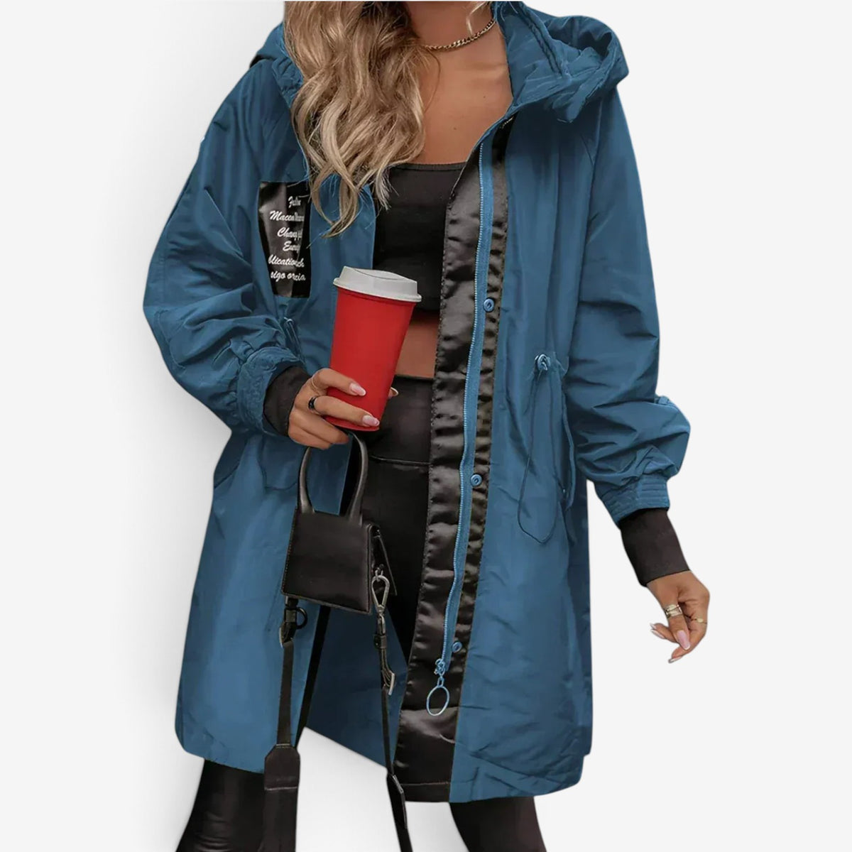 Talia™ Utility Hooded Longline Jacket
