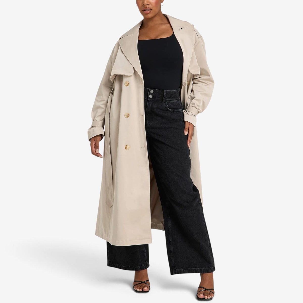 Rosemarie™ Double-Breasted Belted Trench