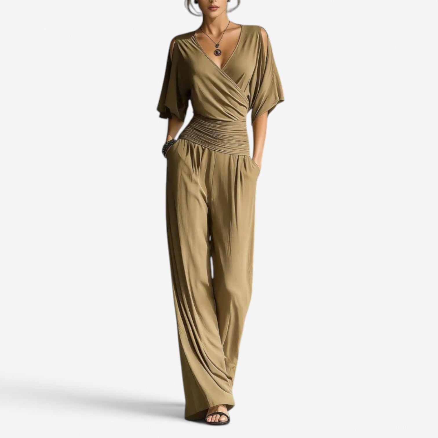 Cherryl™ Off shoulder jumpsuit