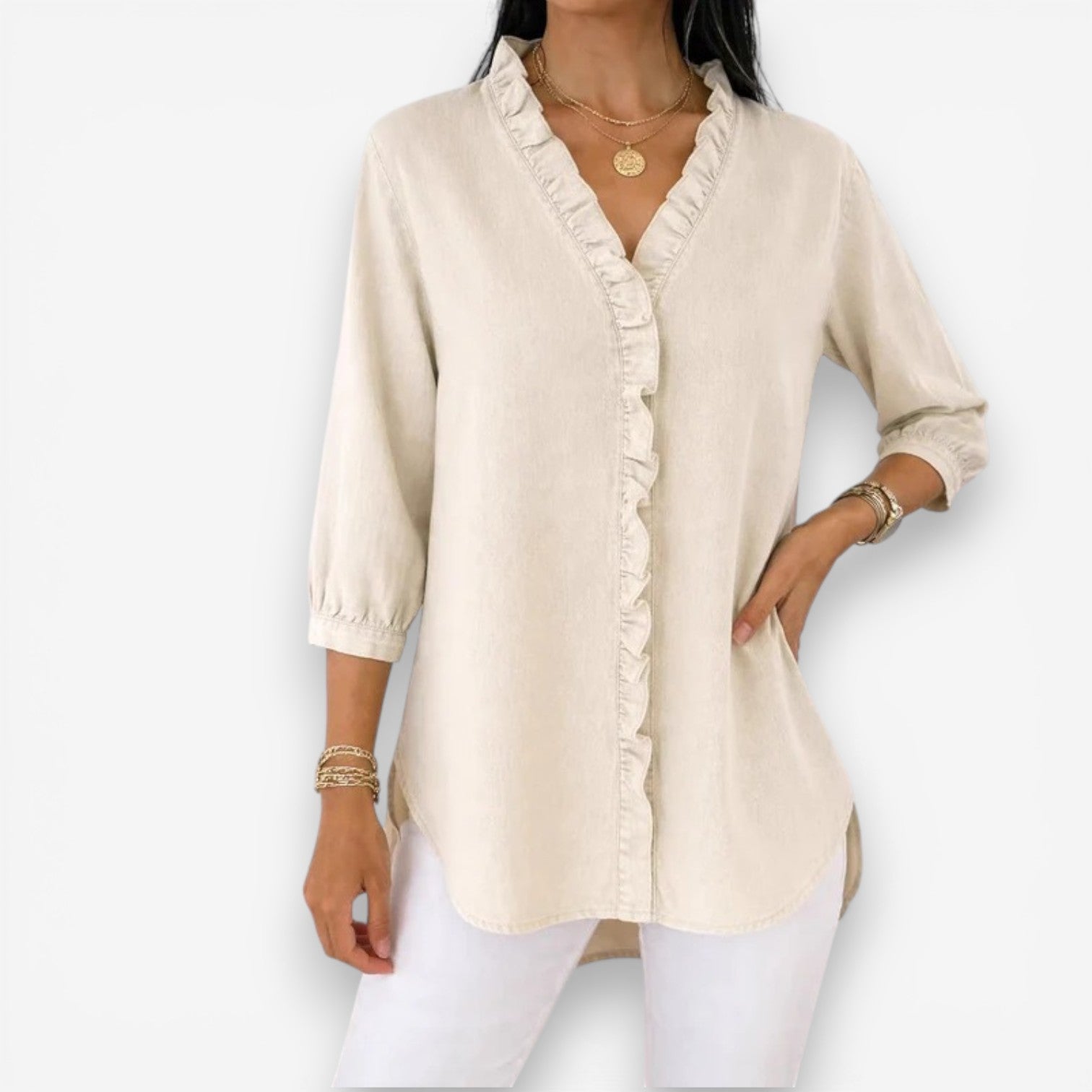 Carmina™ Long flowing shirt