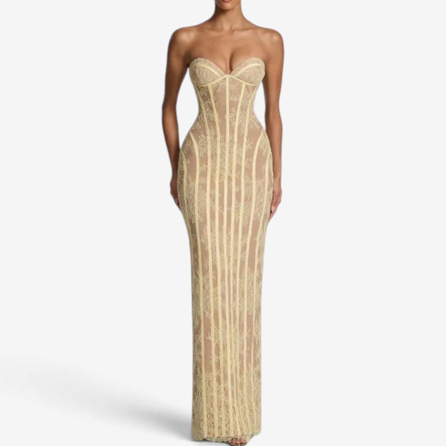 Danaera™ Strapless corset maxi dress