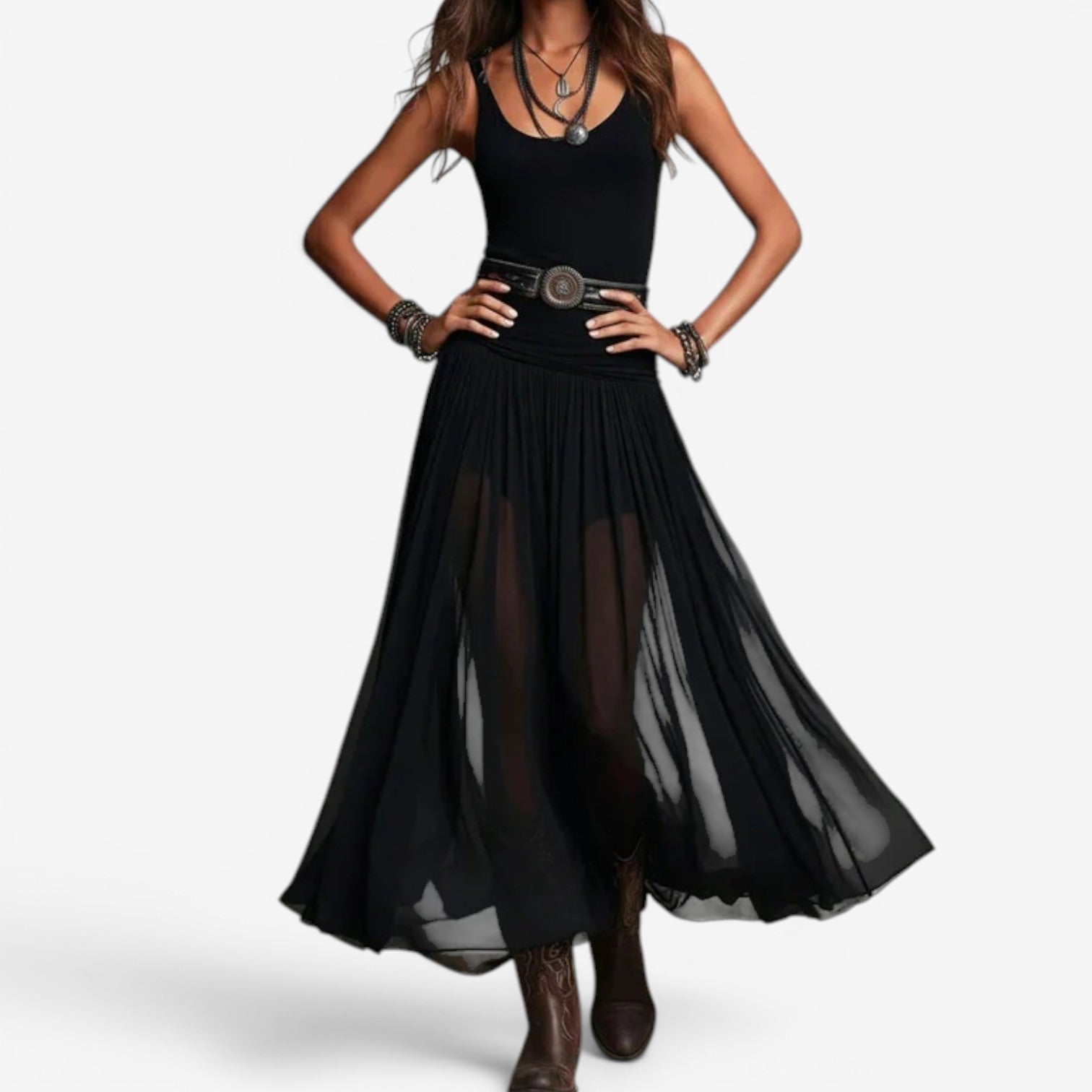 Lilianne™ Bohemian style maxi dress