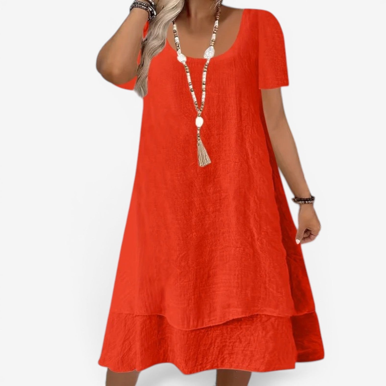 Elliane™ Midi dress with sleeves